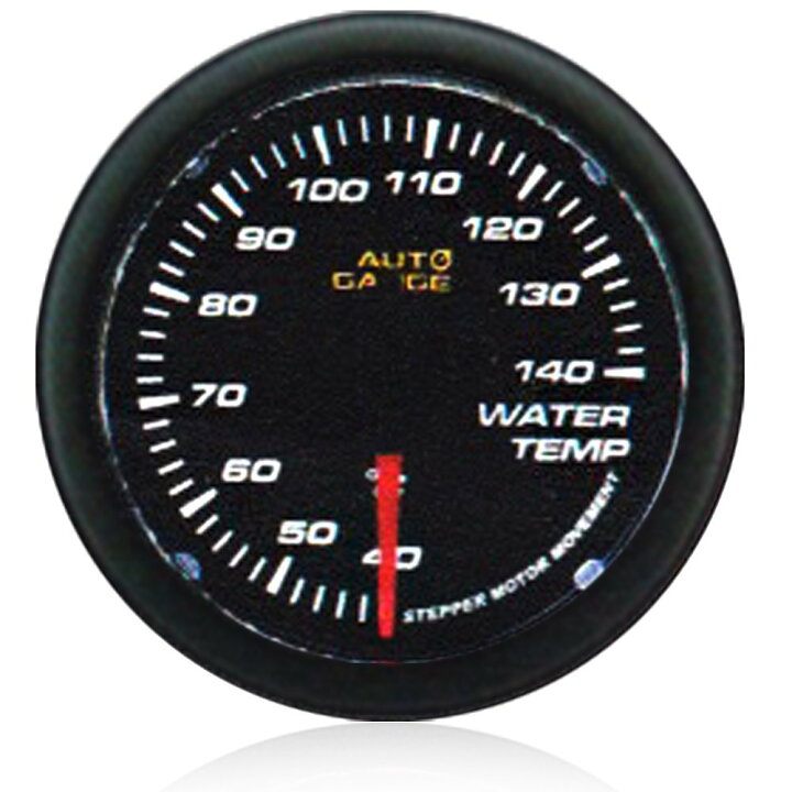 楽天市場 オートゲージ 水温計 52f 追加メーター 日本製 モーター スモークレンズ ホワイトled メーター Led Autogauge 52mm ドレスアップ 車 改造 送料無料 348wt52 Sas