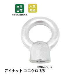 【7/19(土)20時〜全品ポイント10倍】アイナット　3/8　ユニクロ　吊りナット　荷役　吊り上げ　吊りクランプ　スリング　荷締機