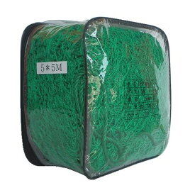 【全品10％OFF】PP 養生ネット　グリーンネット　5 x 5 m　多目的　軽量　台風対策 鳥獣ガード 収納ケース付 鳥よけ　風圧養生　落下防止 多目的　万能　練習用