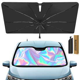 「車種選択可能」フロント サンシェード 車 フロント 汎用 日よけ 日除け 遮光 断熱 夏対策 かー アクセサリー 車用 カーテン カー シェード メッシュ カーテン シェード UVカット パラソル