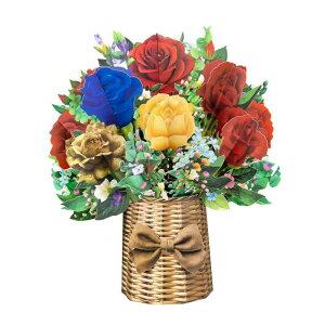 立体バースデーカード 花 飛び出すメッセージカード 結婚 出産祝い グリーティングカード 多目的 母の日 カード 誕生日 ポップアップバースデーカード 大人 おしゃれ お誕生日 カード