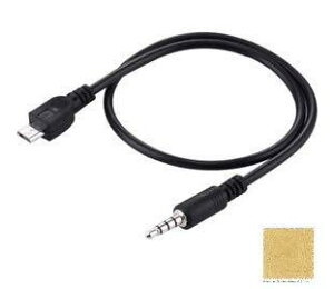 Sound Wave MicroUSB �C���z�� 4�� �ϊ��P�[�u�� �u���b�N 1M Micro USB �I�X to 4�� 3.5mm �I�X �X�e���I AUX �P�[�u�� Cool ���F ��100cm �ʘb ���y�Đ� �}�C�N��USB �C���t�H�� �ϊ��A�_