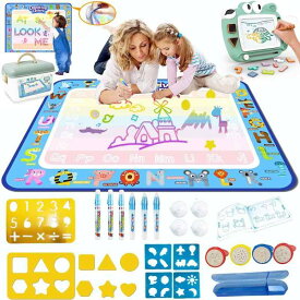 お絵かきシート おもちゃ 子供 お絵描き 知育玩具 セット 幼児 男の子 女の子 おえかき おもちゃ カラフルシート 水 で絵描きシート