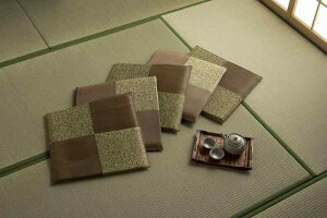 イケヒコ い草 座布団 日本製 五右衛門 約55×55cm 捺染 和柄 クッション おしゃれ 和モダン 和室 洋室 来客用