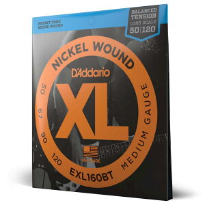 D'Addario ダダリオ ベース弦 ニッケル バランスドテンション Long Scale .050-.120 EXL160