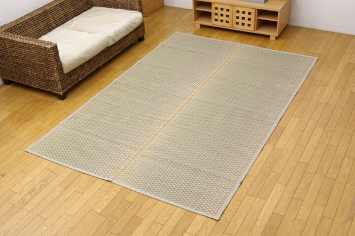 楽天市場】国産 い草 カーペット花ござ「 西条 」サイズ：江戸間3畳(約 
