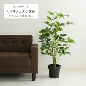 【送料無料】フェイクグリーン ヤドリフカノキ 216[fbc]幅50x奥行50x高さ120cm観葉植物 人口植物 リーフ グリーン インテリア ディスプレイ 鉢植え おしゃれ 癒し 7号