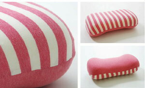 クッション 低反発 腰当 マイクロファイバー 無地 「 エルマー モールド腰当 」 約40×20cm もちもち 腰枕 脚枕 むくみ防止 シンプル ボーダー ストライプ おしゃれ かわいい オールシーズン ブ