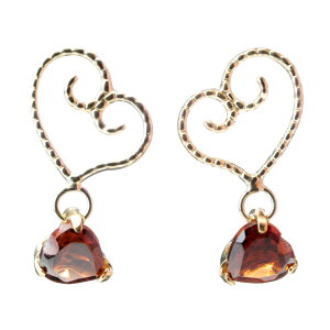 【キャンペーン】 ヴェネチアハート ガーネット ピアス K10 10K 10金 小ぶり 40代 30代 20代 女性 上品 華奢 プレゼント ギフト 誕生日 記念日 シンプル YG ドロップ レディース ロードライト ゴー