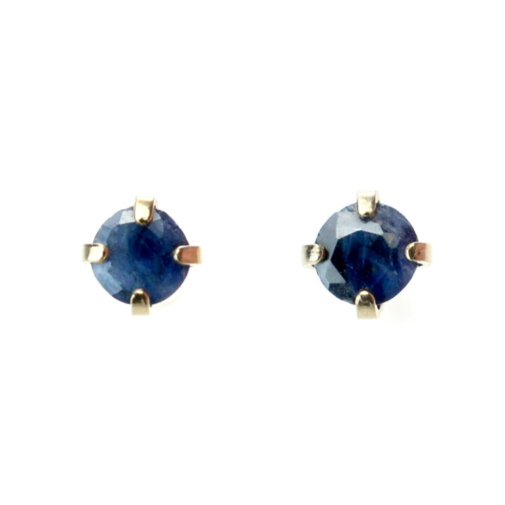 楽天市場】【SALE／30％OFF】 天然 サファイア ピアス K10 一粒 小ぶり 