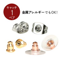 キャッチ 1ペア 2個入り 金属アレルギー対応 ステンレス 金アレ 金属アレルギー 肌に優しい 錆びにくい …