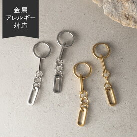 【スーパーセール／50%OFF】【キャンペーン】ピアス ボストン サークル フープ サージカルステンレス 2WAY チェーンピアス ステンレス 金アレ イエローゴールド シルバー ゴールド レディース YG SV フープピアス 金属アレルギー 肌に優しい デイリー 日常使い 流行 地金