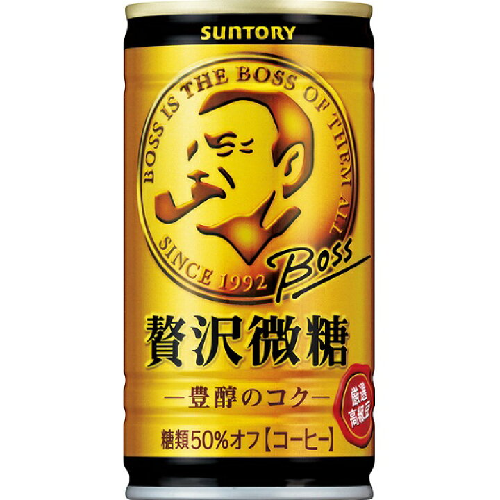 楽天市場】サントリー ボス 贅沢微糖 185ml 30本入り×1ケース[缶 