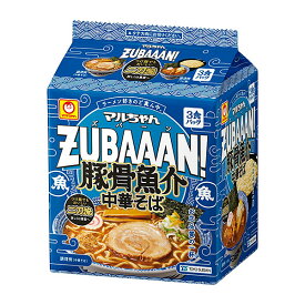 マルちゃん　ZUBAAAN！豚骨魚介中華そば 3食×27個入り(3ケース)（KT）