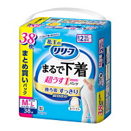 リリーフ パンツタイプ まるで下着 2回分 M〜L38枚 2パック(1ケース) 　花王