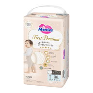 メリーズ ファーストプレミアムパンツ Lサイズ 36枚×4パック(1ケース)　花王