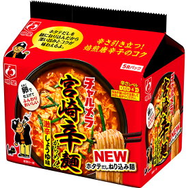 明星 チャルメラ 宮崎辛麺 5食パック480g　3ケースセット(計18個)（AH）