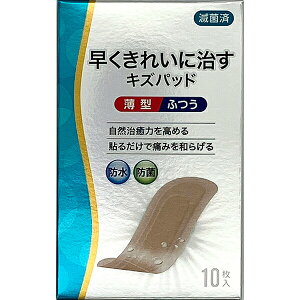 【管理医療機器】早くきれいに治すキズパッド薄型ふつう 10枚入 PP