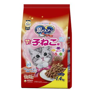 銀のスプーン贅沢うまみ仕立て健康に育つ子ねこ用まぐろ・かつお・煮干し・白身魚・しらす入り 1.4kg×6袋入り (1ケース)