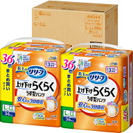 リリーフ 上げ下げらくらくうす型パンツ 3回分 L-LL 36枚×2パック(1ケース)　花王