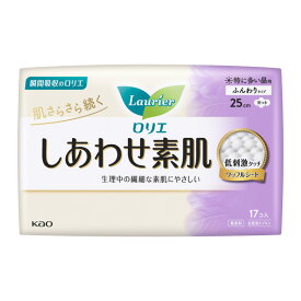 ロリエ しあわせ素肌 ふんわりタイプ 特に多い昼用 羽つき (医薬部外品) 17個入×18パック（1ケース） KO 花王