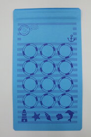 ラミジップ　ジップメールタイプ（ブルー）マリン【印刷つき】チャック付封筒　集金袋　月謝袋　50枚入　日本製