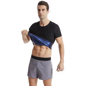サウナ シャツ 着圧 サウナスーツ 半袖 大量発汗 半袖 シェイパー メンズ 発汗 Tシャツ インナー トレーニング 加圧シャツ 補正 半袖 ダイエット フィットネス 男性用 上半身発汗 筋トレ アンダーウェア