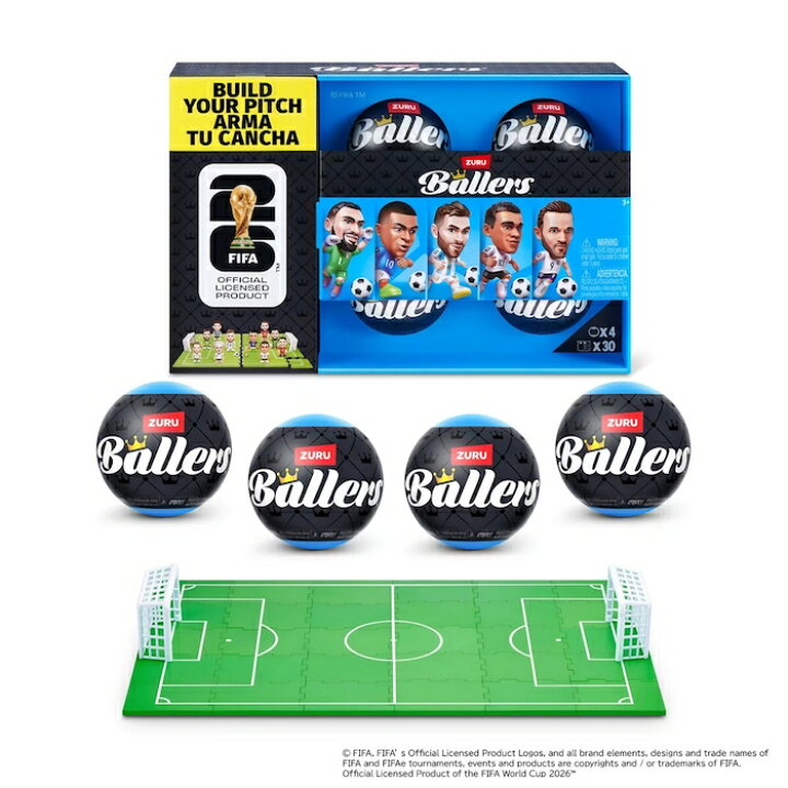 楽天市場】≪8個≫【ZURU】FIFA ワールドカップ 2026 Ballers ミニ 