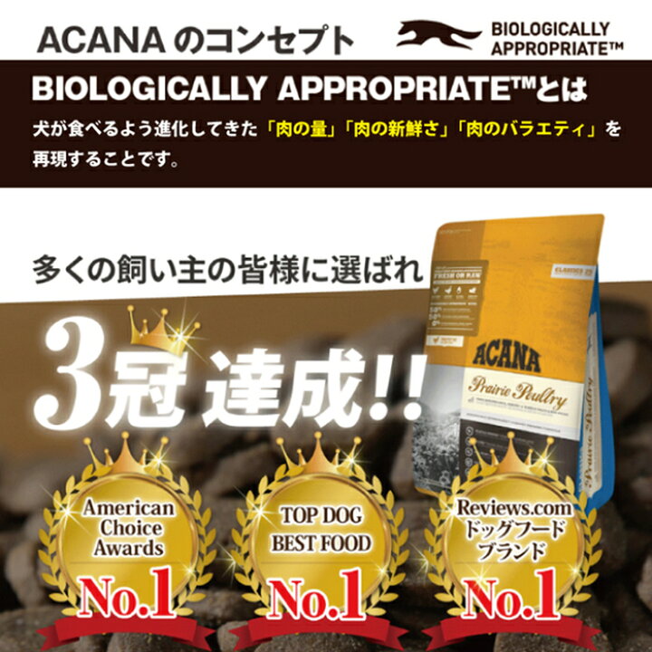 楽天市場】≪9.7kg×2袋セット≫ (正規輸入品)【ACANA CLASSIC】アカナ 