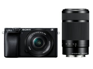 SONY �f�W�^�����J���� ��6400 �_�u���Y�[�������Y�L�b�g ILCE-6400Y(B) �V�i