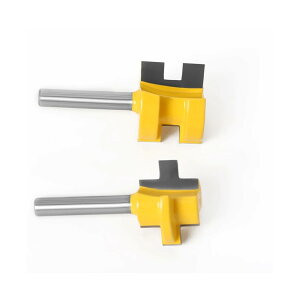 2pc �~�j�^���O�O���[�u���[�^�[�r�b�g�Z�b�g - 1/4�C���` 6mm 8mm �V�����N���C���i�C�t �؍H�J�b�^�[ �ق��J�b�^�[ �؍H�c�[���p(6mm shank)