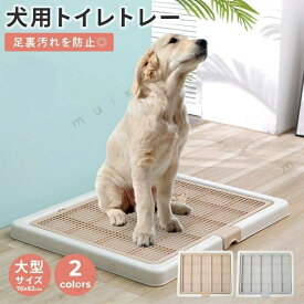 トイレトレー 犬 ペットトイレ スーパーワイド 高床式 トイレ フチもれしにくい トレーニング ペットトレー しつけ トイレトレーニング