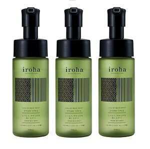 �y3�Z�b�g�ziroha �C���e�B���[�g�E�H�b�V�� �t�H�[���^�C�v 150mL ��_�� �f���P�[�g�]�[���\�[�v �A�^�C�v �ێ� �����݃P�A �����p ���炩�􂢏オ��