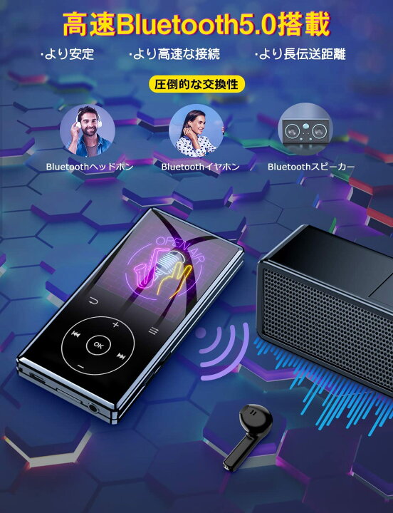 楽天市場】\間もなく終了!☆クーポンで3,328円!/【楽天1位】【進化版】多機能MP3プレーヤー Bluetooth5.0 音楽プレーヤー HiFi高音質 超軽量 2.4インチ大画面 デジタルオーディオプレーヤー 16GB内蔵 128GBまで拡張可 IPSタッチバネル ウォークマン スピーカー搭載FM ... 楽天市場】\間もなく終了!☆クーポンで3,328円!/【楽天1位】【進化版】多機能MP3プレーヤー Bluetooth5.0 音楽プレーヤー HiFi高音質 超軽量 2.4インチ大画面 デジタルオーディオプレーヤー 16GB内蔵 128GBまで拡張可 IPSタッチバネル ウォークマン スピーカー搭載FM ...