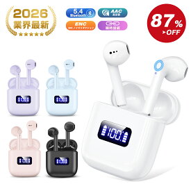 ★大好評★＼クーポン★P5倍で1,838円！／Bluetooth イヤホン 残量表示 Bluetooth5.4+EDR搭載 ワイヤレスイヤホン Hi-Fiステレオ 65ms低遅延 ブルートゥースイヤホン ENCノイズキャンセリング 最大60再生時間 片耳/両耳 SBC/AAC対応 多機能ボタン操作 通勤/通学