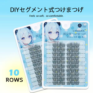 LASHIDOL 部分用 つけまつげ 大容量 部分つけまつげ 部分つけま 付けまつ毛 つけま つけまつげ 部分 つけまつげ ナチュラル つけまつ毛 バレないつけまつげ(10rows-GirlGroup)