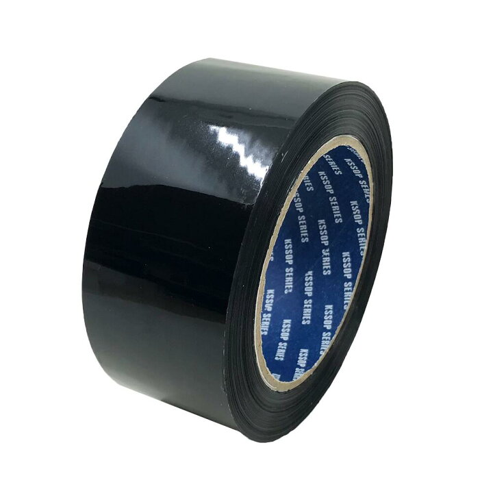 楽天市場】梱包用 OPPテープ 黒 48mm幅×100m巻（50μ） 1巻 : 清和shop 
