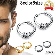 【楽天1位】 ピアス メンズ リング フープピアス リングピアス フープ 5連リング 両耳 メンズピアス レデ…