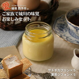 【スーパーSALE10％OFF】栗 秋のスイーツ 栗茶 シフォンケーキ プリン 洋菓子 スイーツ ケーキ 濃厚プリン 四国 愛媛 スイーツ取り寄せ マロンスイーツ ご当地グルメ お取り寄せ 西予 えひめ せいよ サトチカ ギフト 贈り物 内祝い【ご家族で城川の味覚お楽しみセット】