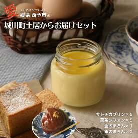【スーパーSALE10%OFF】城川町土居からお届けセット 栗 和栗 まろん 栗茶 シフォン プリン 地産地消 洋菓子 スイーツ ケーキ 四国 愛媛 西予 えひめ せいよ サトチカ お中元 お歳暮 ギフト 贈り物 内祝い 誕生日 御礼 お見舞い