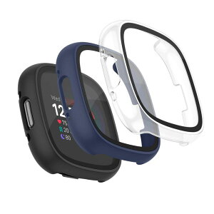 [3�p�b�N]Fitbit Versa4 �J�o�[Fitbit Sense2 �J�o�[�p�X�N���[���v���e�N�^�[�P�[�X�AFitbit Versa4/Sense2�p�\�t�g�C�菝�h�~ �h�Ռ� �����ߗ� �J�o�[ �t�B�b�g�r�b�g Versa4 �t���ی�t�B����