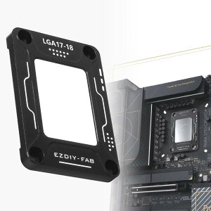 EZDIY-FAB CPU�x���f�B���O�R���N�^�[ CPU����h�~ CPU�Œ�o�b�N�v���[�� Intel��12 13���� LGA1700 CPU�o�b�N���ACPU13900k �p�̃v���[�g�C���t�B�N�T�[ CPU�Ȃ��␳�Œ�o�b�N�� - ��