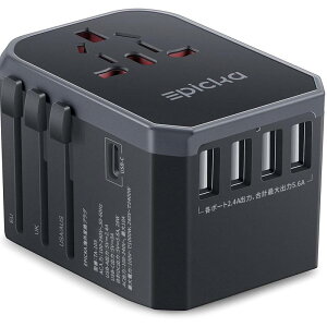 EPICKA CO ϊvO SEΉ C/BF/O/A^Cv }`ϊvO 1USB-C4USB-A|[gt [bp/؍/I[XgA/CMX/AJ/Ȃǂ̍ɑΉCOspRZg