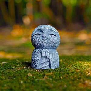 ReemeHi 動物お地蔵さんセット癒し可愛い小型置物祈りお地蔵様おじぞうさま守り神みかげ石 幸せ願い縁の良いおきもお かわいい御影石 神仏像