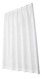 ���j�x�[�� �~���[���[�X�J�[�e�� ���^���i �z���C�g ��100×��198cm 2���g