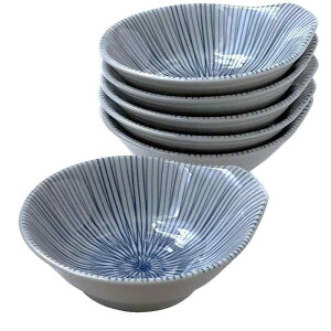 風景ドットコム 美濃焼 千筋十草 とんすい 呑水 5個セット 日本製