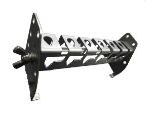 安心の日本製 串焼上手mini 幅133mm(ネジ部除く)串焼上手のコンパクト版オールステンレス製バーベキュー用串焼き台 焼き鳥 焼き魚に最適 角度も調整可 設置も簡単