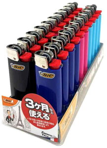 ビック(Bic) ライター J23 スリム 使い捨て やすり アソート 20本セット CDP20