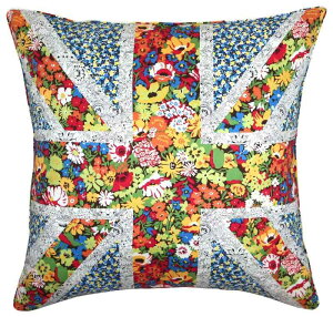 FLORET LONDON [LIBERTY PRINT ���o�e�B�v�����g]���g�p���� �N�b�V�����J�o�[45×45cm ���j�I���E�W���b�N
