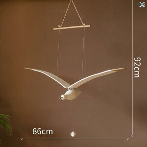 DIY 装飾 アクセサリー 飛んでいる カモメの 木製の 鳥の 風鈴の ペンダント バルコニー クリエイティブ 吊り下げ 空気 部屋 バランス ペンダント 装飾